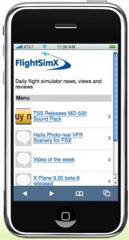 FlightSimX on the iPhone FlightSimX on the iPhone