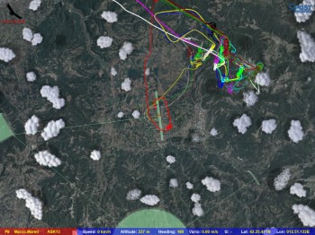Condor gliding realtime visualization