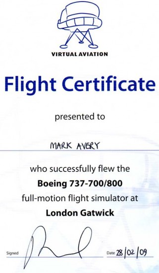 Virtual Aviation Certificate
